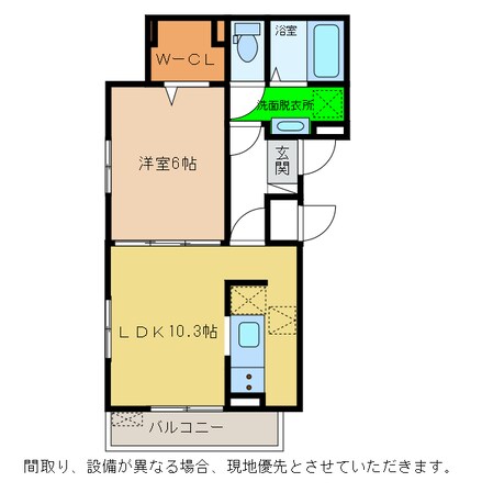 FLAT　Y-Ⅲの物件間取画像